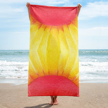 Load image into Gallery viewer, Sacred Sunflower Beach Towel