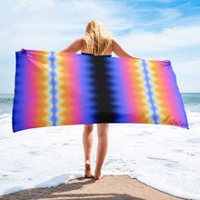 Load image into Gallery viewer, Wobbly Sky Gradient Beach Towel