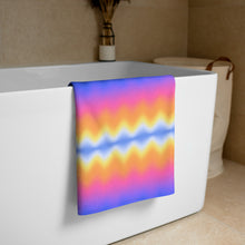 Load image into Gallery viewer, Wobbly Sky Gradient Beach Towel