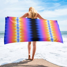 Load image into Gallery viewer, Wobbly Sky Gradient Beach Towel
